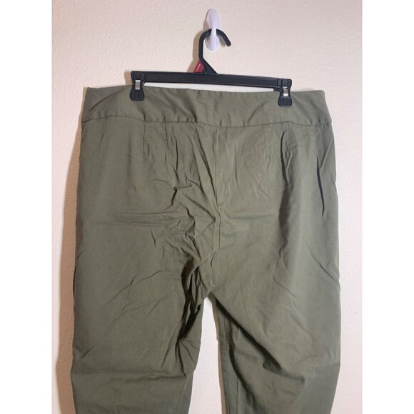 Lane Bryant Business Casual Pants Slacks Trousers Green Office Women's Size 16 - Picture 4 of 5